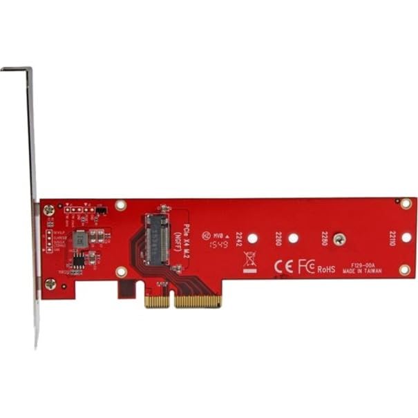 StarTech M.2 PCIe SSD Adapter, x4 PCIe 3.0 NVMe/AHCI, M-Key/NGFF (PEX4M2E1)