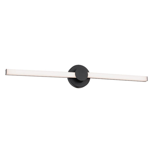 East Grove Home Versa 30in LED Bathroom Vanity and Wall Light 30W 2,100 Lumens 5-CCT Selectable 2700-3000-3500-4000-5000K in Matte Black with 360