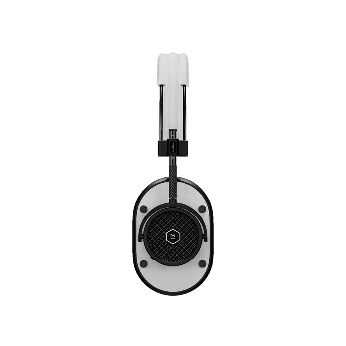 MASTER & DYNAMIC MH40 Over-Ear Wireless Headphones Gen II, Black Metal/White Leather
