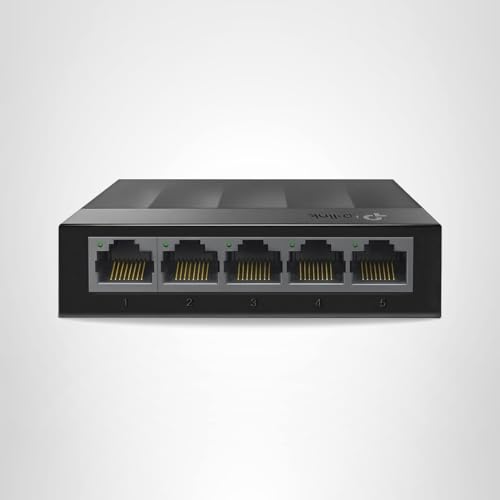 TP-Link Litewave 5 Port Gigabit Ethernet Switch | Desktop Ethernet Splitter | Unshielded Network Switch | Plug & Play | Fanless Quiet | Unmanaged