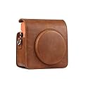 Epicgadget Case for Fujifilm Instax Square SQ1 Camera, PU Leather Compact Case Bag with Adjustable Shoulder Strap for Fuji Film instax SQ1 (Brown)
