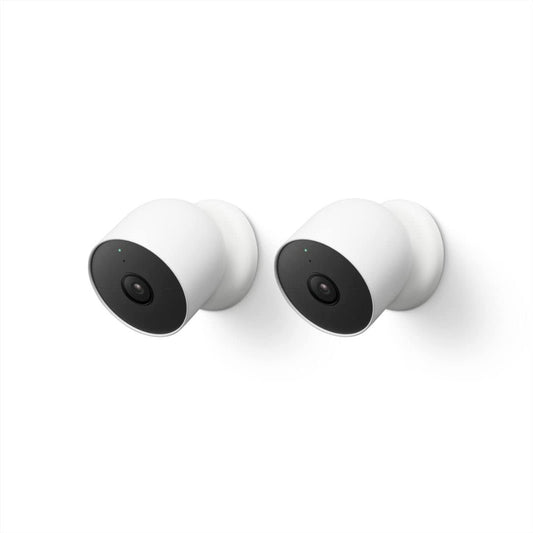 Google Nest Cam Outdoor or Indoor, Battery - 2nd Generation - 2 Count (Pack of 1) (Renewed)