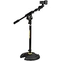Hercules Stands MS120B Low Profile H Base Microphone Stand - with Boom Mic Clip