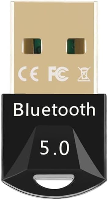 Bluetooth USB Dongle Stick, Bluetooth Adapter 5.0 Receiver Audio Aux Transmitter Wireless USB Receiver for Keyboard, PC, Mobile