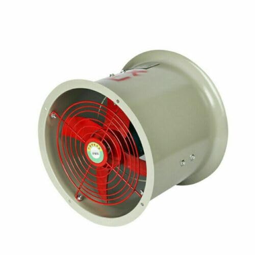 YINZINR 12" Explosion Proof Utility High Velocity Blower, Pipe Spray Booth Paint Fumes Fume Extractor, 10V Portable Ventilator Low Noise Velocity Air