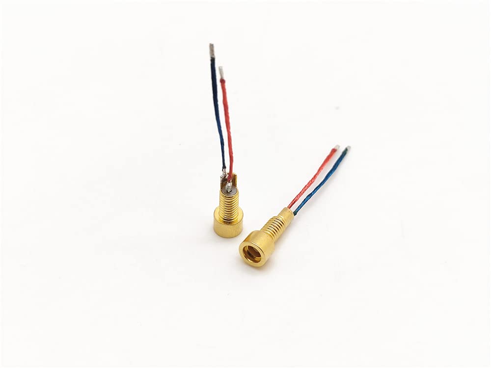 Girftu MMCX Female Solder Wire Connector DIY Audio Plug Adapter Mount Pin with Cable, Gold Plated, for Headphones
