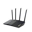 ASUS RT-AX1800S Dual Band WiFi 6 Extendable Router, Subscription-Free Network Security, Parental Control, Built-in VPN, AiMesh Compatible, Gaming