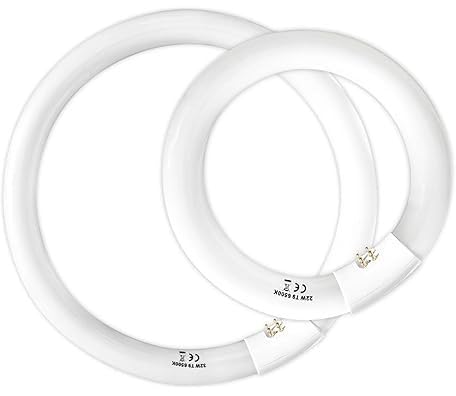 FC12T9/CW 32W and FC16T9/CW 40W Cool White Set, Round Fluorescent Light Bulb 12 inch T9 32 Watts & 16 inch 40 Watts Circular Bulb, Circline Kitchen