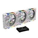 GAMDIAS Aeolus P2-1203U 120mm ARGB PWM Fan(3 Fan Pack w/USB Hub), Include Reverse Fan Blade x3, ARGB Sync Ready, Easy Installation & Cabless