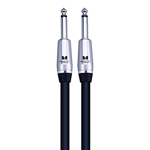Monster Prolink Performer 600 Speaker Cable 6 ft, Straight 1/4 Inch Plugs, Audio Cord for Guitar, Instrument, Amp and PA Speaker Connections