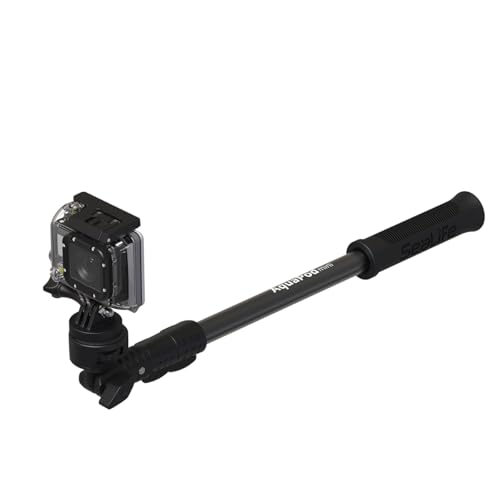 AquaPod Mini Camera Pole with Standard ¼-20 Camera Mount & Action Camera Adapter - Extends 15.5 to 38” - Gets Closer to Subjects - Tilts for Selfies