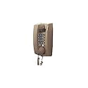 YBS Cortelco Basic Single-Line Wall Telephone with Volume Control in Ash