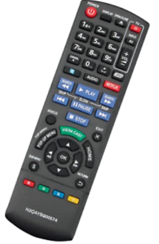 N2QAYB000574 Replace Remote Compatible with Panasonic Blu-ray Disc Player DMP-BDT215