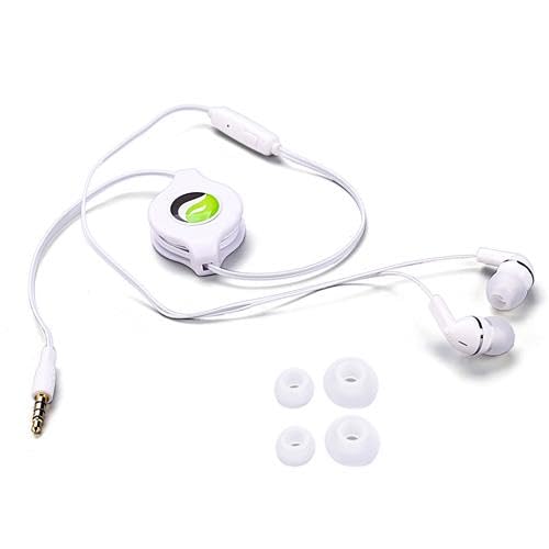 Retractable Earphones Headphones Hands-Free Compatible with iPad Pro 9.7" (1st Gen)/iPad 9.7" (5th/6th Gen), Headset 3.5mm w Mic Earbuds Earpieces…