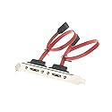 SATACables 10 inch eSATA Dual Port Internal to External Adapter PCI Bracket