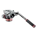 Manfrotto Video Head with Flat Base, Video Head for Compact Video Cameras and DSLR Cameras, for Filming, Videography, Content Creation, Vlogging, Live