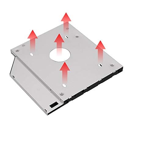 Padarsey Universal 12.7mm SATA to SATA 2nd SSD HDD Hard Drive Caddy Adapter Tray Enclosures Compatible with DELL HP Lenovo ThinkPad ACER Gateway ASUS