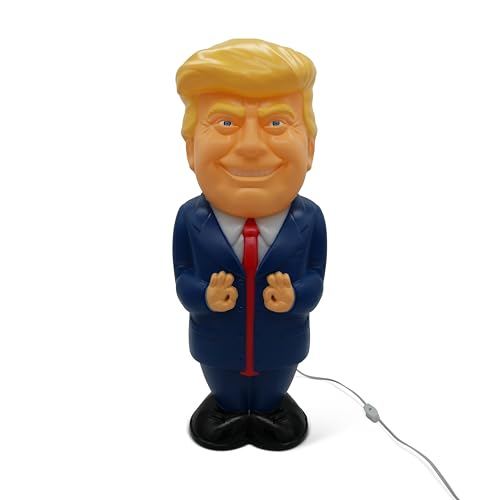 Goofballs 24-Inch Giant Trump Novelty Blow Mold Light - Retro Decor with Fun LED Lights for Indoor Use - Quirky Lamp for Kitchen or Party Display