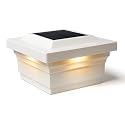Classy Caps Regal Solar Post Cap (White, 5"x5")