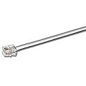 C2G Straight Wired Modular Cable, Telephone Cable for RJ12 6P6C, 50 Foot Straight-Through Pinned Cable, Silver, C2G 08115