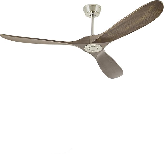 Chriari 70'' Ceiling Fan with Remote/App/Voice Control, Wood with 3 Walnut Blades, Smart Timing, Outdoor Farmhouse Compatible with Alexa/Google