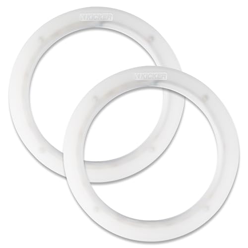 KICKER 47KLSR8 8" Weather Proof Led Lighted Speaker Ring, Only Fits Km8 Coax, Pair