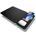 Spracht MagPad Magnetic Wireless Charging Mouse Pad, 15W Fast Charging, for Smartphones and Wireless Earbuds (Black)