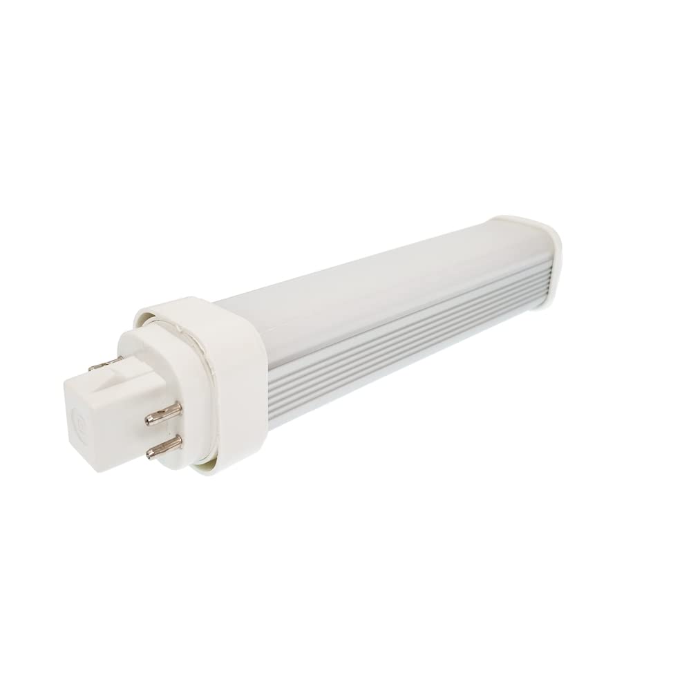 E-Simpo 11W LED GX24Q 4-pin Base Light Bulb Replace PL-C 26W CFL GX24/G24Q Horizontal LED PL Retrofit Lamp Frosted 180D Side Light Warm White 3500K