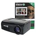 WindowFX Holiday Video Decorating Kit with Remote Control, 8 Videos, Projector Screen, and Adjustable Tripod