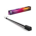 Philips Hue Compact Smart Light Tube, Black - White and Color Ambiance LED Color-Changing Light - 1 Pack - Sync with TV, Music, and Gaming - Requires