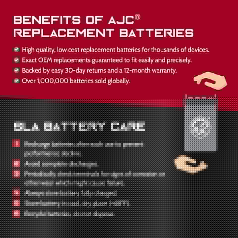 AJC Battery Compatible with Liftmaster 8550 Elite Series Garage Door Opener 12V 5Ah Garage Door Battery