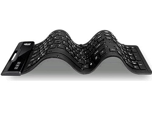Adesso SlimTouch 232 Antimicrobial Waterproof Flexible Keyboard for Windows 8/7/Vista/XP/2000 (AKB-232UB), black