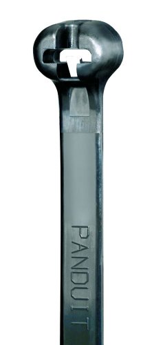Panduit BT4LH-L0 Dome-Top Barb Ty Cable Tie, Weather Resistant Nylon 6.6, Light-Heavy Cross Section, Straight Tip, 120lbs Min Tensile Strength, 4" Max