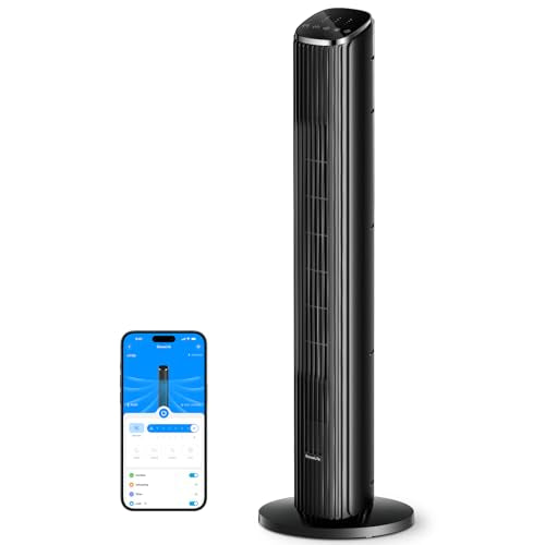 GoveeLife 36 in. Black Tower Fan for Bedroom, 5 Modes 8 Speeds up to 25ft/s