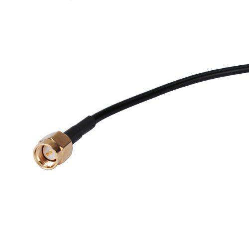 PC-CASE Rf Connector SMA Male to Ts9 Plug Right Angle with Coaxial Flexible Cable 0.5feet RG174 for WiFi Antenna LTE Antenna