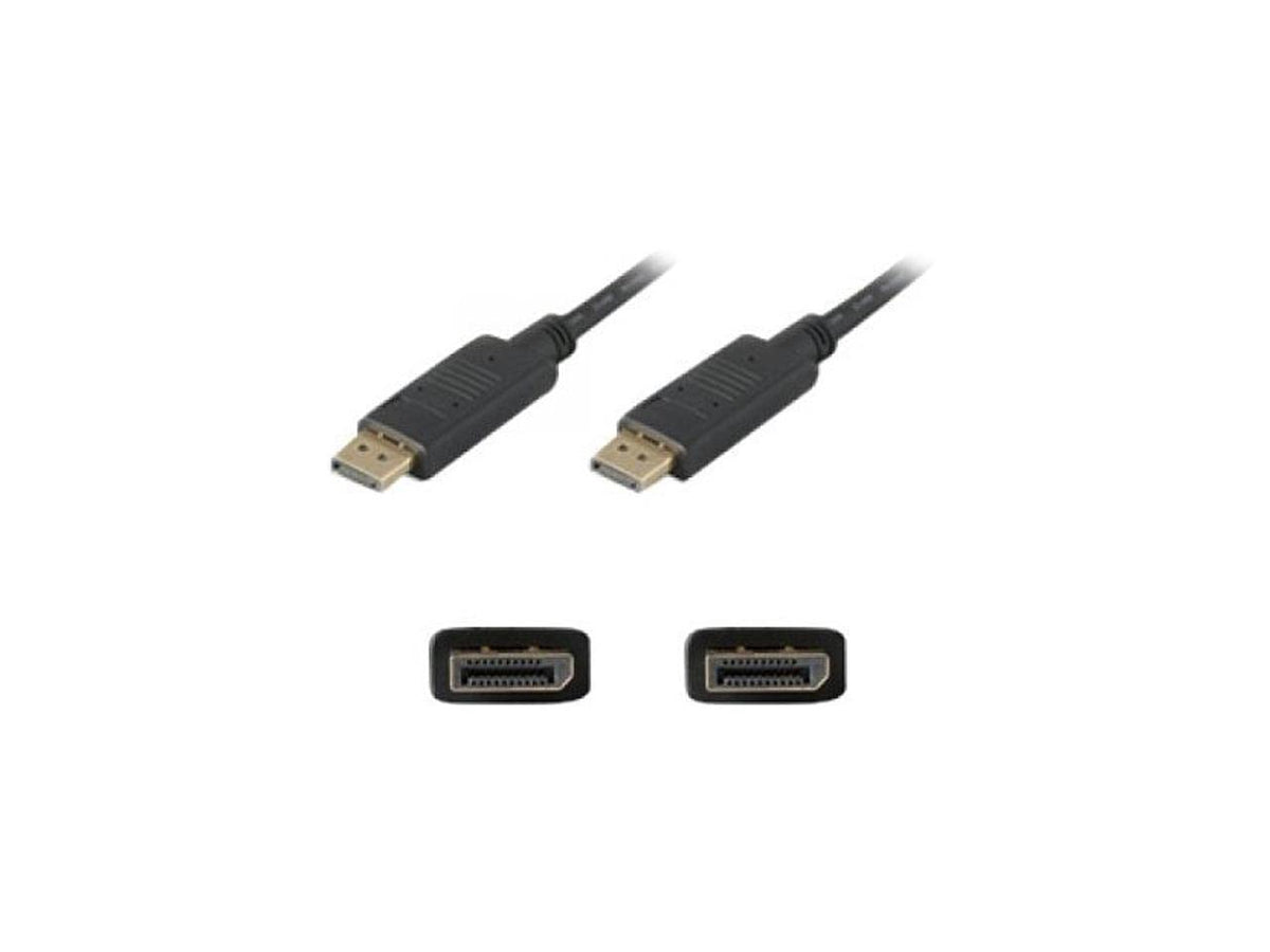 AddOn 30.48cm (1.00ft) DisplayPort Male to Male Black Cable