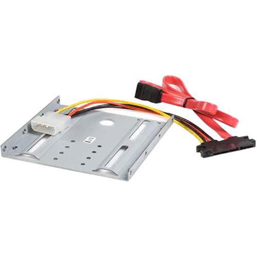 StarTech.com SSD Mounting Bracket - Solid Metal - 2.5in to 3.5 Hard Drive Adapter - SSD Bracket - SSD Upgrade Kit , TAA (BRACKET25SAT)