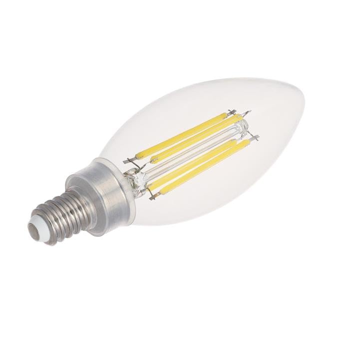 Westinghouse Lighting 5357000 5.5 Watt (100 Watt Equivalent) B11 Dimmable Clear Filament LED Light Bulb, Candelabra Base