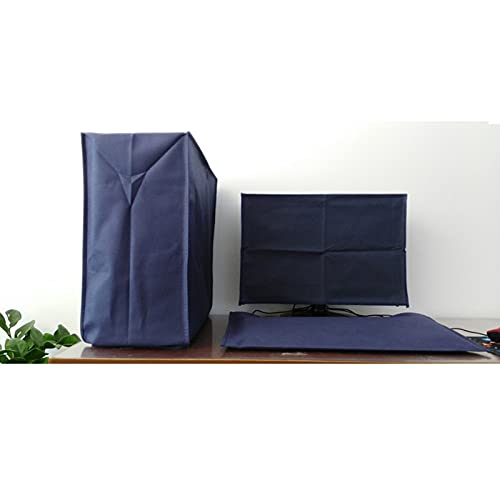 ALHBEJT 3 Pieces Computer Dust Cover Monitor + Keyboard+ Computer Host Pc Dust Proof Computer Covers Case Computer Dust Cover for Desktop Pc CPU Tower
