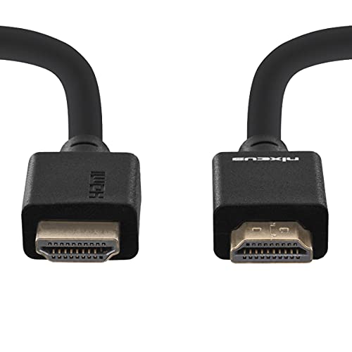 Nixeus Ultra High Speed HDMI Certified Cable (10 ft) - Certified by HDMI to Support HDMI 2.1 Features, 48Gbps, Dynamic HDR, 4K 120Hz/144Hz, 5K