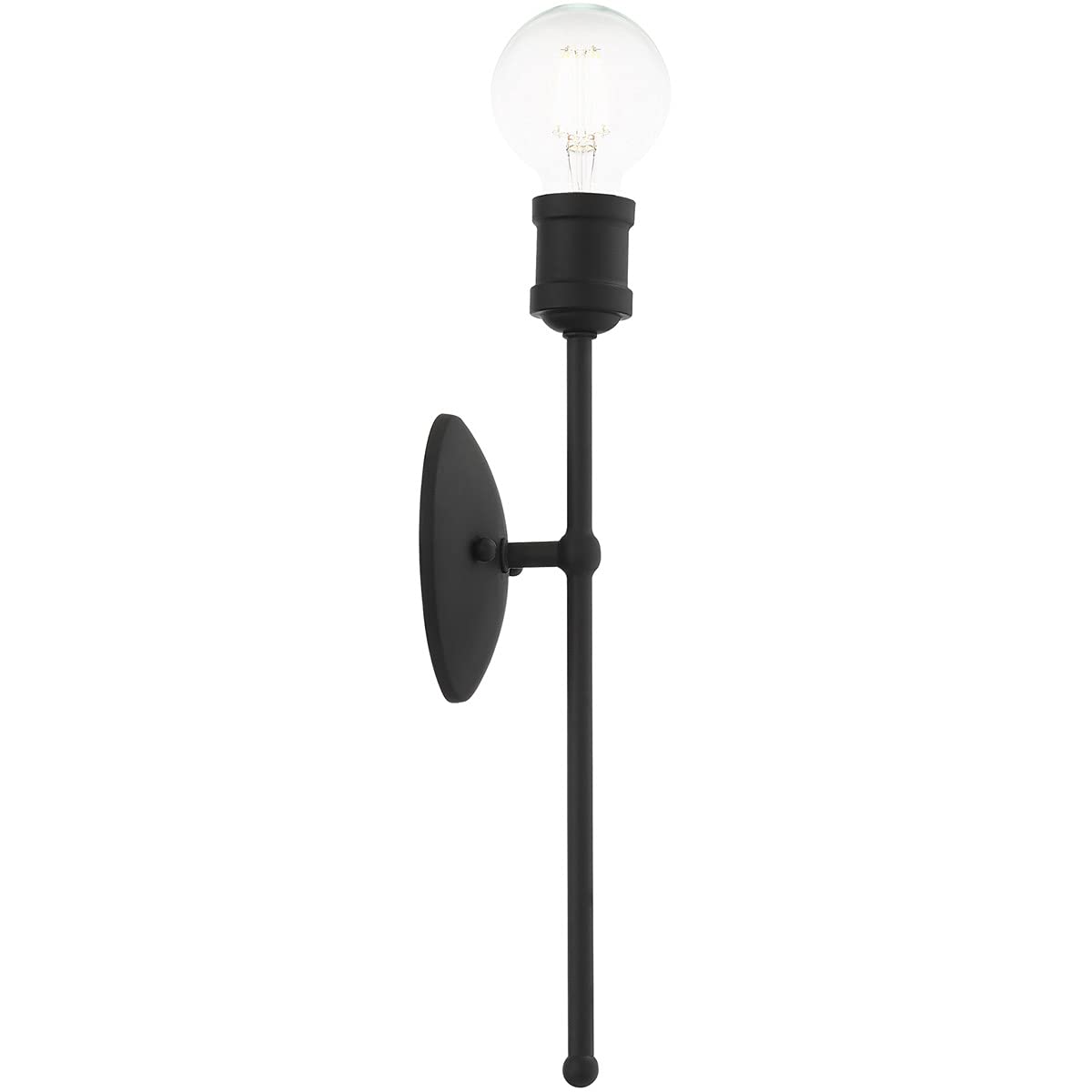 Livex Lighting 16711-04 1 Light Black Wall Sconce