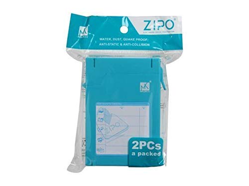 iMBAPrice Zipo 2.5" Water Resistant HDD Protection Box - Anti-Static 2 Latchable Hard Drive Protector Case (Pack of 1) Blue