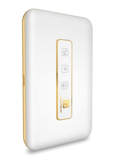 FIRSTNUM M5 Mobile Hotspot, Portable WiFi Hotspot for Travel in 160+ Countries, Connect Up to10 Devices, No SIM Card Required and No Contract eSIM