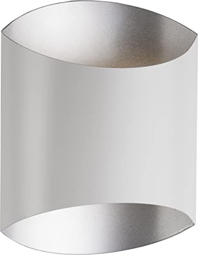 Kuzco Lighting Preston 8" Wall Sconce | White Finish | Steel Shade | Modern Up Down LED Wall Light Fixture | Made of Steel | 8" W x 10" H x 4" E |