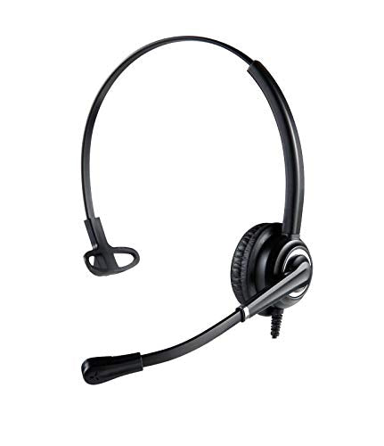 Cisco Phone Headsets for Office Phones - Binaural Call Center HD Telephone Headset with Microphone for Landline Phones - Corded Desk Phone Headset