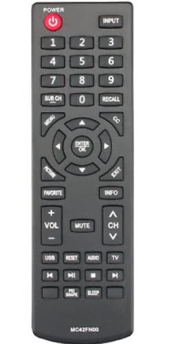 MC42FN00 Replacement Remote Compatible with Sanyo LCD TV FW32D25T FW42D25T FW65D25T