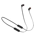 JBL Tune 125 - Bluetooth Wireless in-Ear Headphones with 3-Button Mic/Remote and Flat Cable - Black, Small