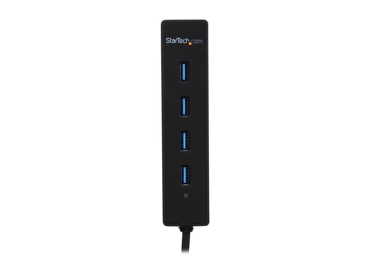 StarTech 4-Port USB 3.0 Hub 5Gbps with Built-in Cable (ST4300PBU3)