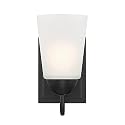 DESIGNERS FOUNTAIN Malone Outdoor Light Fixture, 9.25 Inch Exterior Wall Lantern Sconce for Front Door, Patio and Porch, Matte Black, D267M-WS-MB