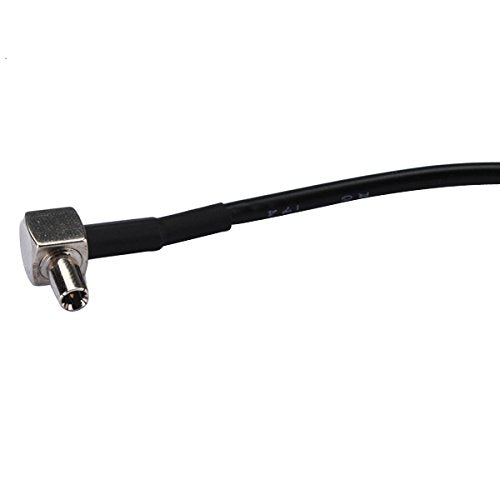 PC-CASE Rf Connector SMA Male to Ts9 Plug Right Angle with Coaxial Flexible Cable 0.5feet RG174 for WiFi Antenna LTE Antenna